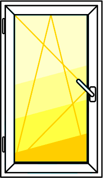 одностворчатое окно