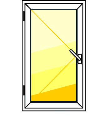 одностворчатое окно