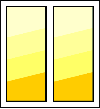 двухстворчатое окно