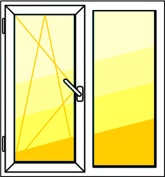 двухстворчатое окно