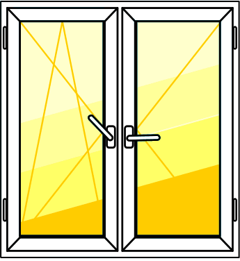 двухстворчатое окно