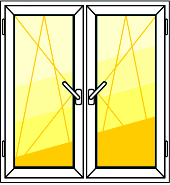 двухстворчатое окно